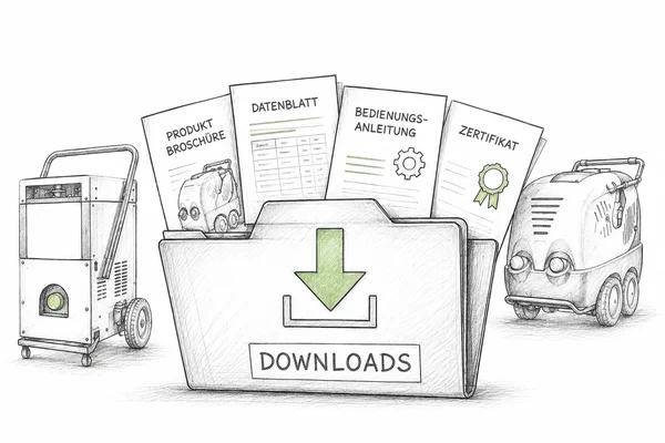 Downloads KECKEX chemiefreie Flächenreinigung: Broschüren, Datenblätter, Anleitungen.