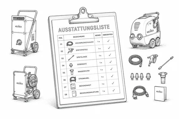 KECKEX Flächenreinigung ohne Chemie: Komplette Ausstattung.